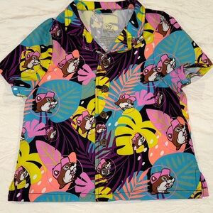 Buc ees Colorful Cartoon Print Shirt size 3T